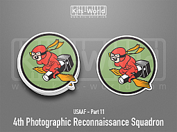 Kitsworld SAV Sticker - USAAF - 4th Photographic Reconnaissance Squadron 